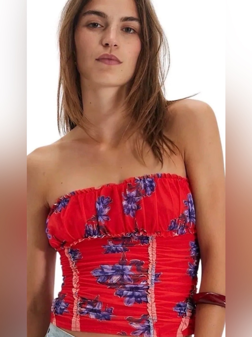 Free People Scottie Printed Top (LARGE)